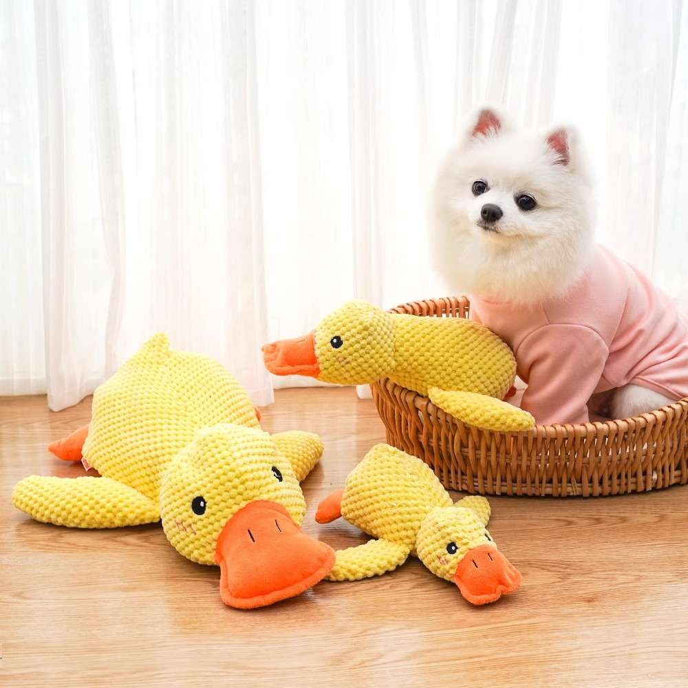 犬 おもちゃ ぬいぐるみ | もこもこアヒルさんぬいぐるみ