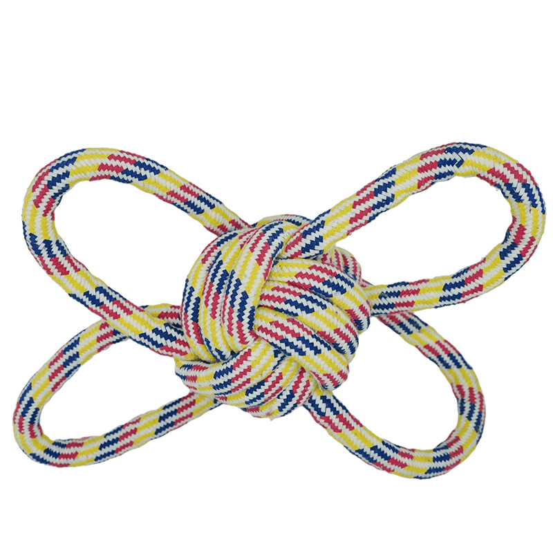 犬 おもちゃ ロープ | もつれ結び愛犬遊びロープ