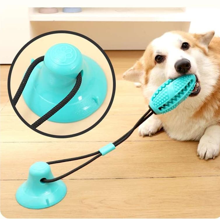 犬 おもちゃ | 吸盤付き犬用おやつディスペンサー玩具