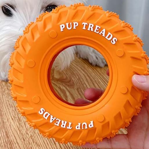 犬 おもちゃ | パピートレッド 犬用知育タイヤトイ
