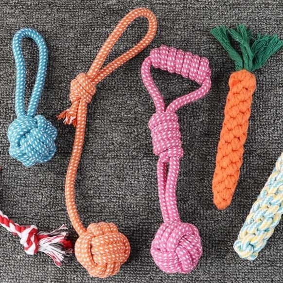 犬 おもちゃ ロープ | 愛犬用多機能結び目ロープおもちゃ