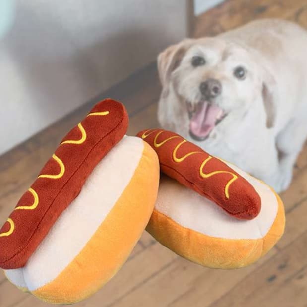 犬 おもちゃ ぬいぐるみ | ホットドッグぬいぐるみ