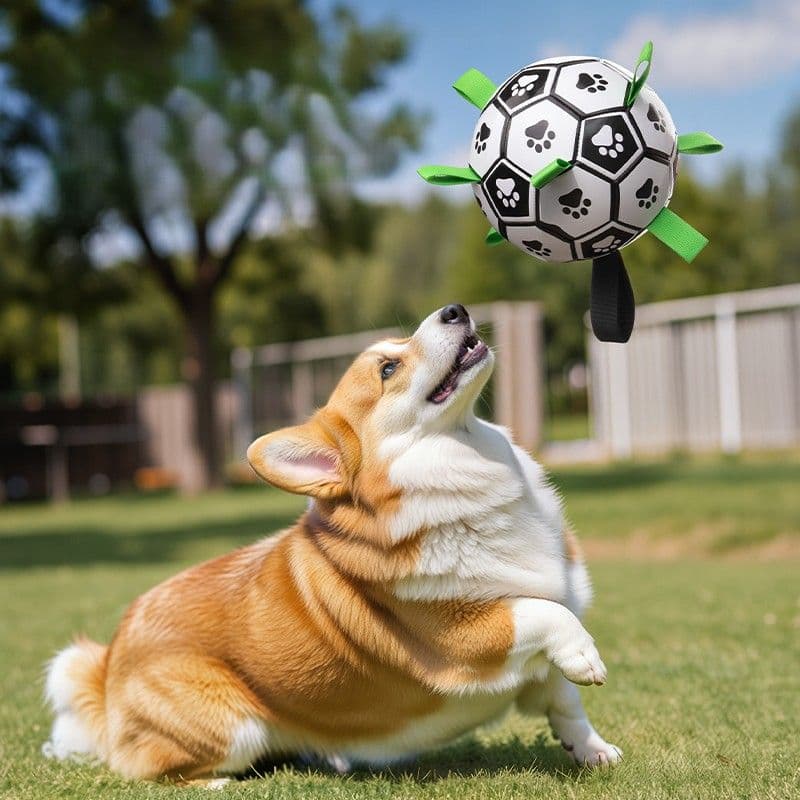 犬のおもちゃ 肉球サッカーボール