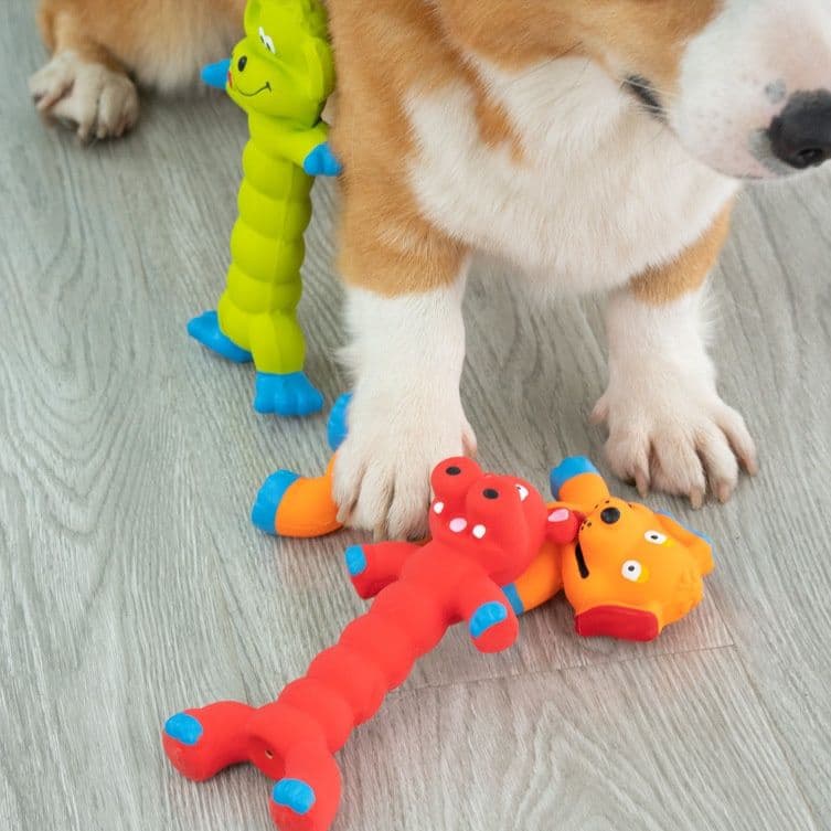犬のおもちゃ 可愛い動物形状音が鳴る噛み応え抜群玩具