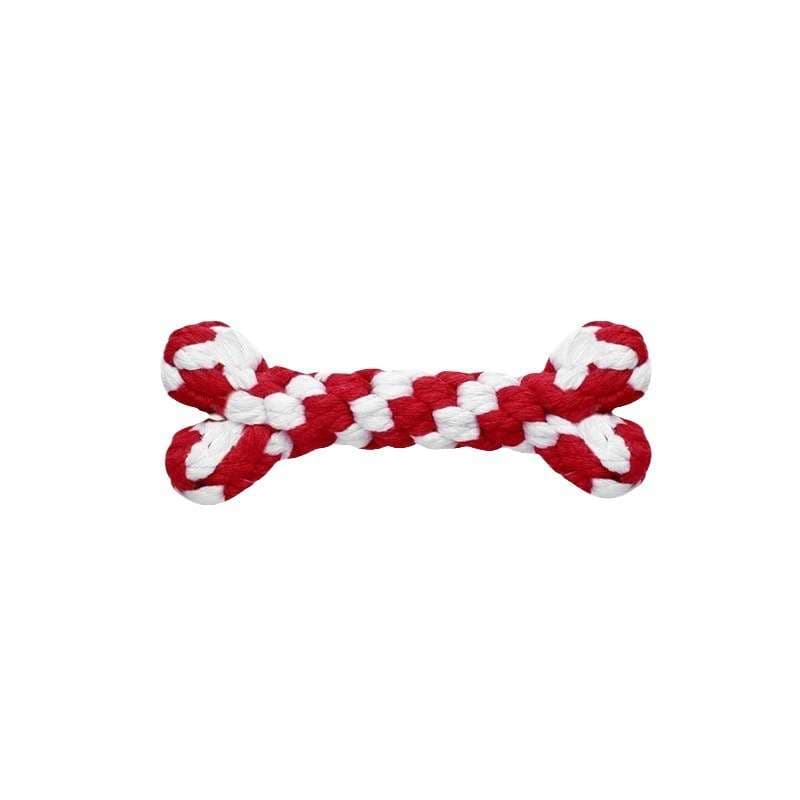 犬 おもちゃ ロープ | クリスマスカラーの犬用ロープおもちゃ
