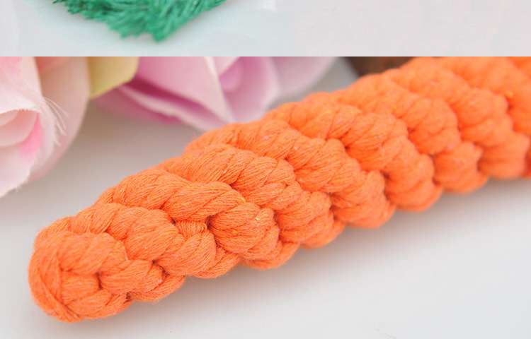 犬 おもちゃ ロープ | にんじん型デンタルロープおもちゃ