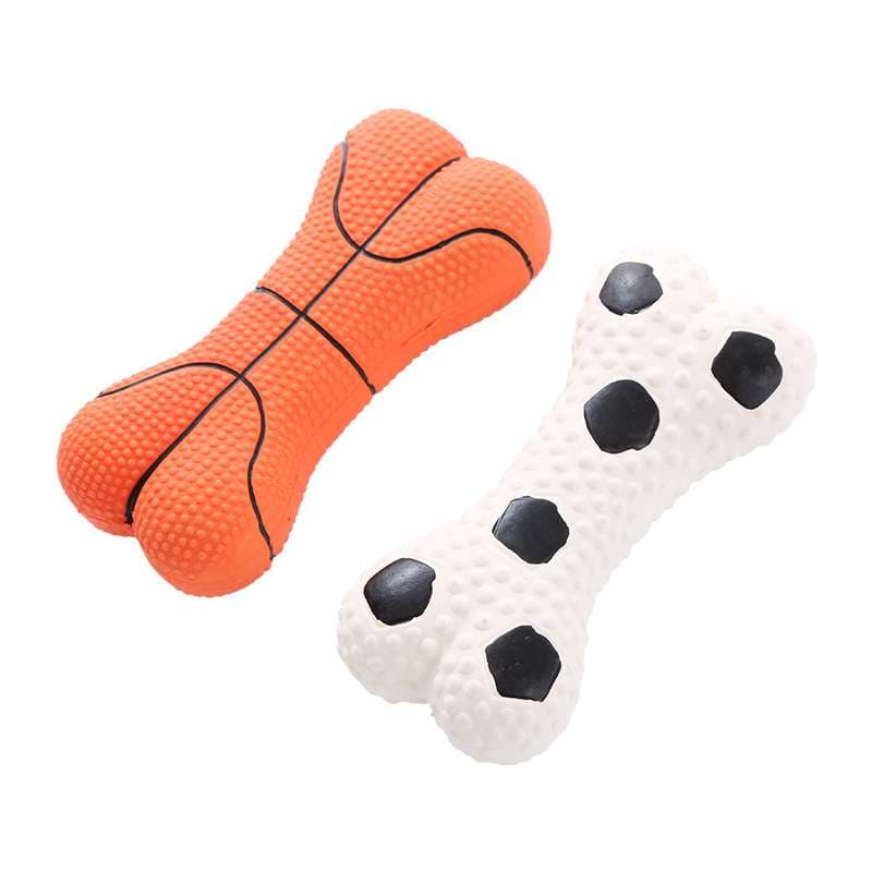 犬 おもちゃ | スポーツボール風の噛みごたえ抜群おもちゃ骨