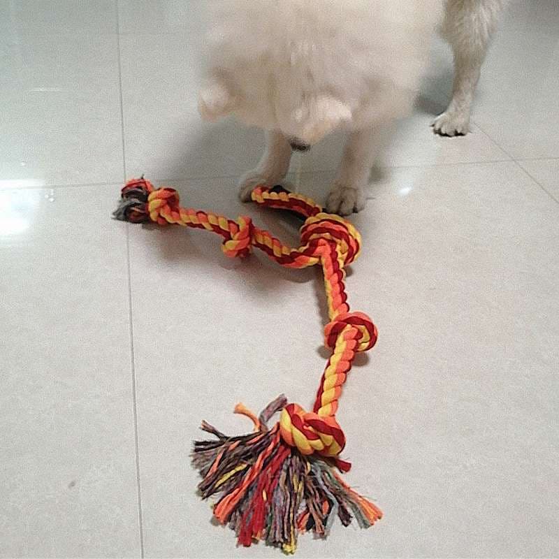 犬 おもちゃ ロープ | わんちゃん大喜び！結び目付き丈夫なロープ