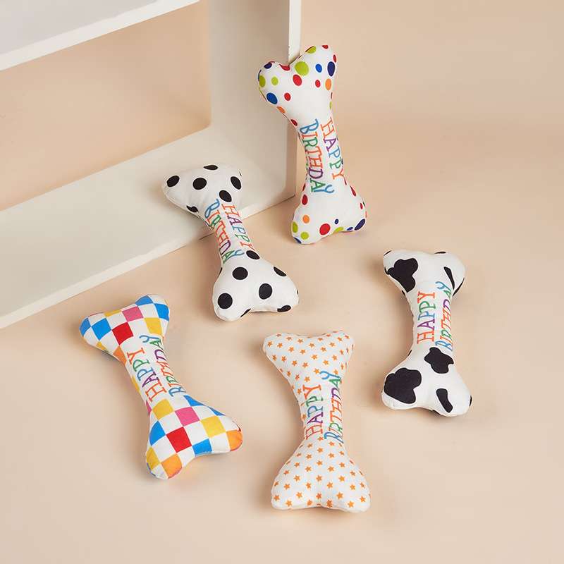 犬 おもちゃ | お誕生日わんちゃん用ぬいぐるみ骨