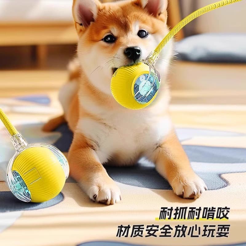 犬のおもちゃ 静音ボール引っ張りおもちゃ