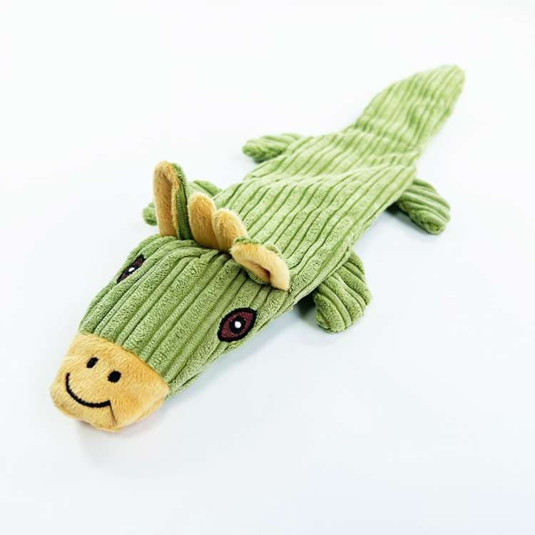 犬 おもちゃ ぬいぐるみ | コーデュロイ素材の細長い動物おもちゃ