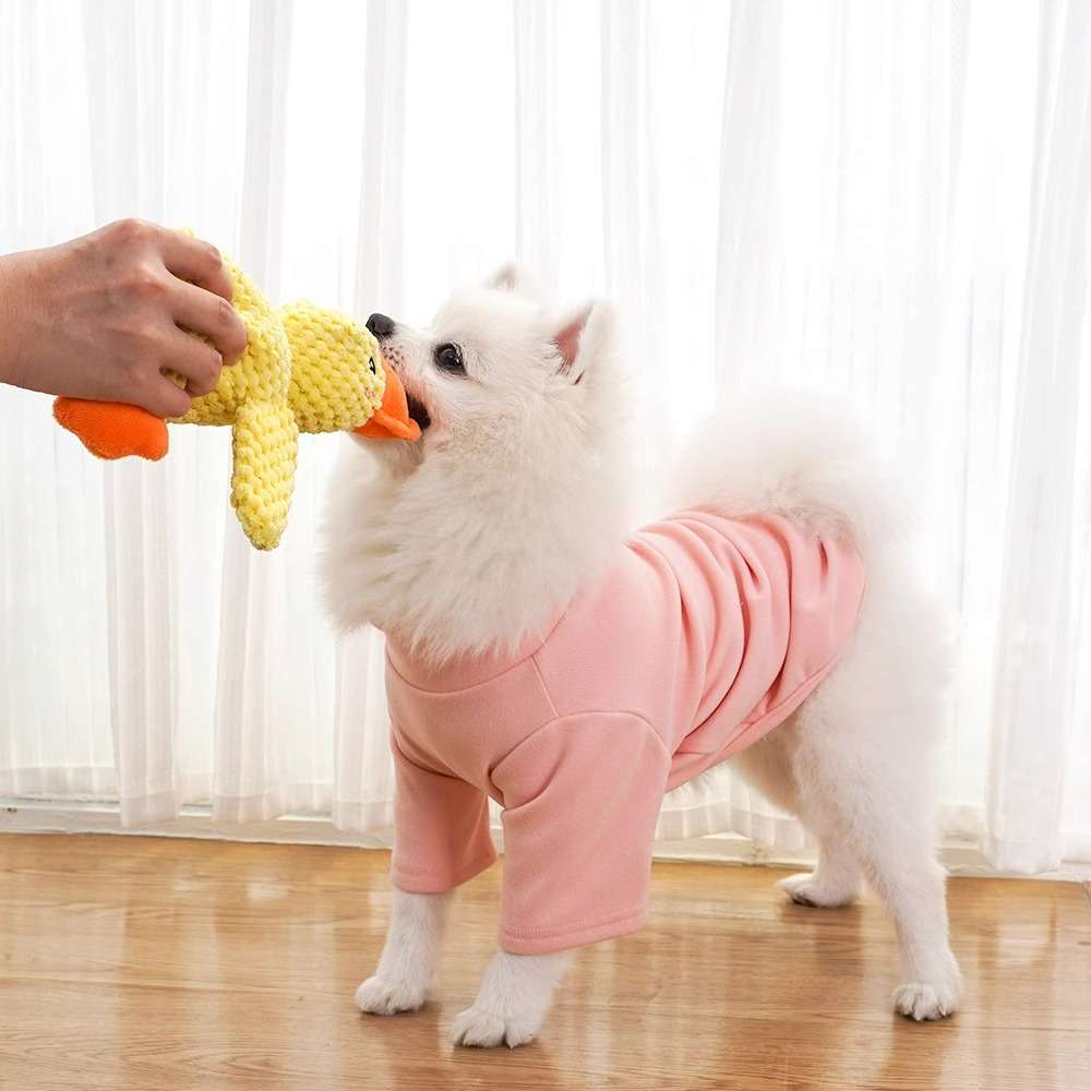 犬 おもちゃ ぬいぐるみ | ふわもこアヒルのおもちゃ