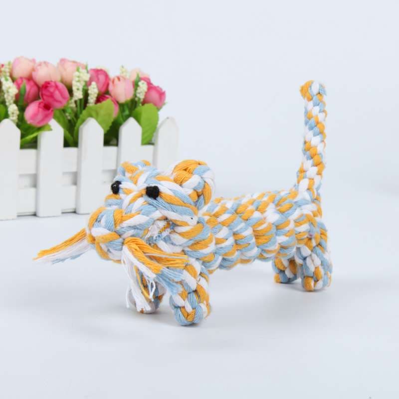 犬 おもちゃ ロープ | ペット用編みロープ遊具