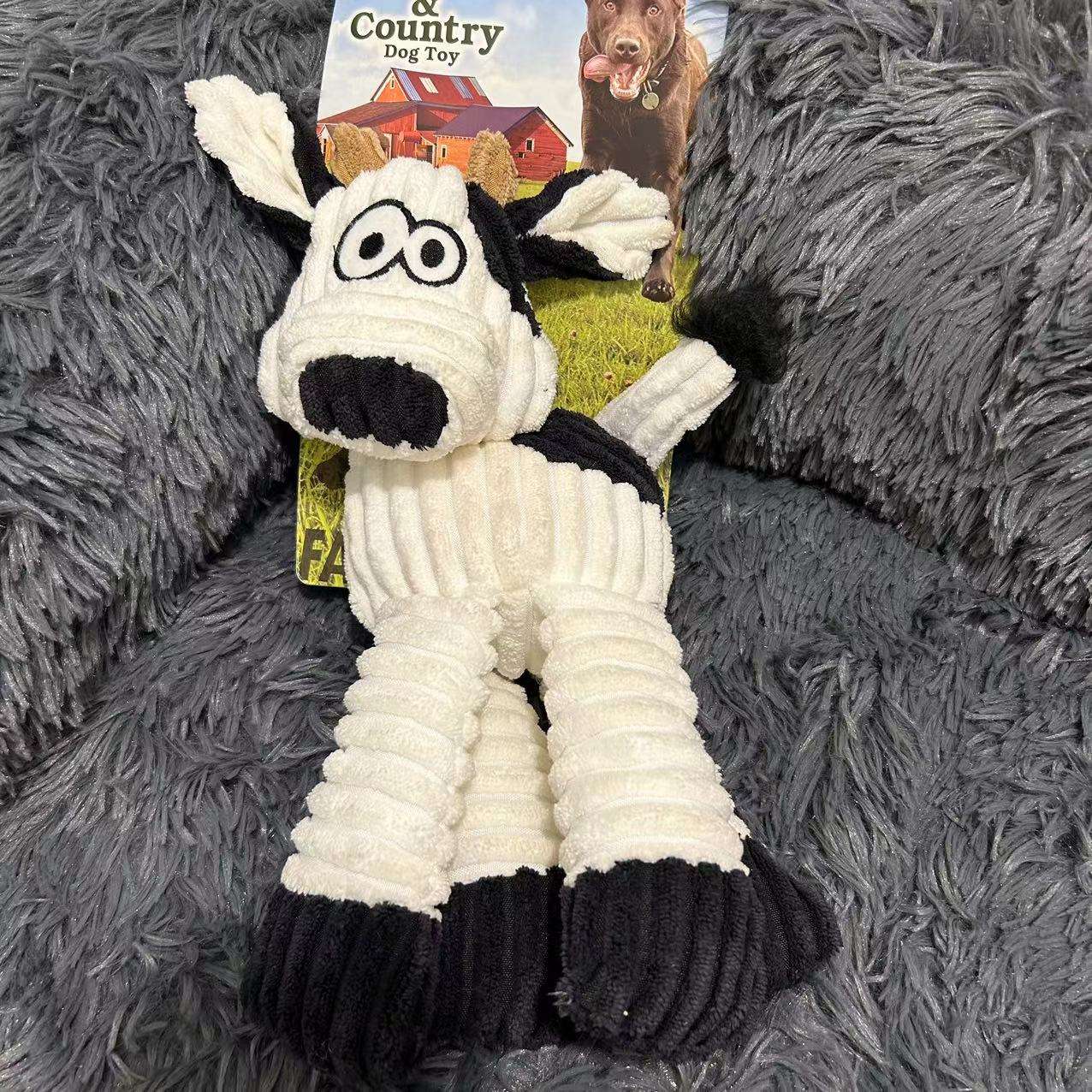 犬 おもちゃ ぬいぐるみ | 田舎風動物ぬいぐるみ犬用おもちゃ