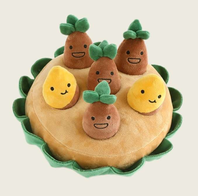 犬 おもちゃ 知育 | わんちゃんの野菜畑パズルクッション