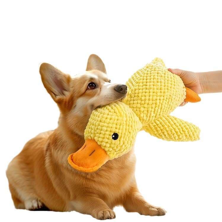 犬 おもちゃ ぬいぐるみ | わんちゃんの遊び友達 アヒルのぬいぐるみ