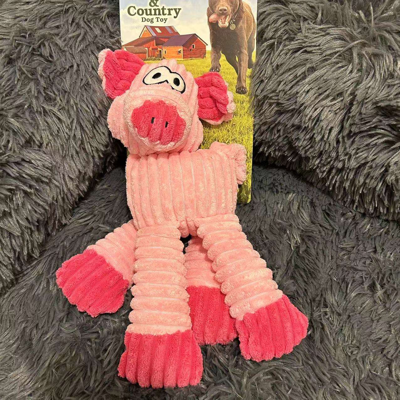 犬 おもちゃ ぬいぐるみ | 田舎風動物ぬいぐるみ犬用おもちゃ