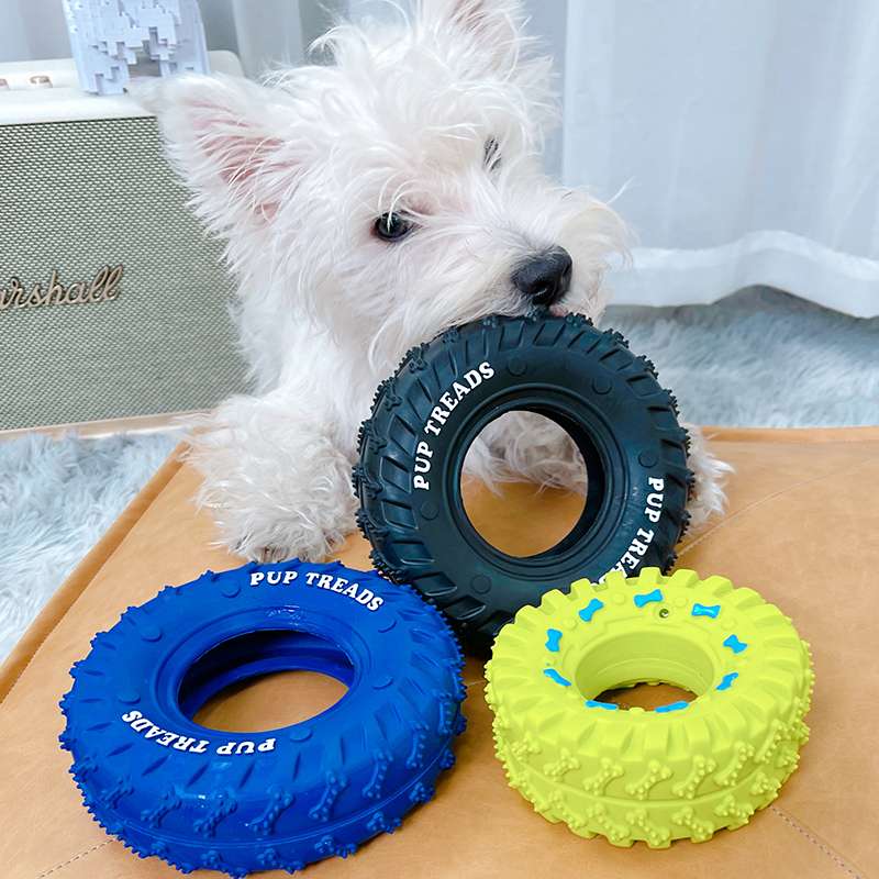 犬 おもちゃ | パピートレッド 犬用知育タイヤトイ