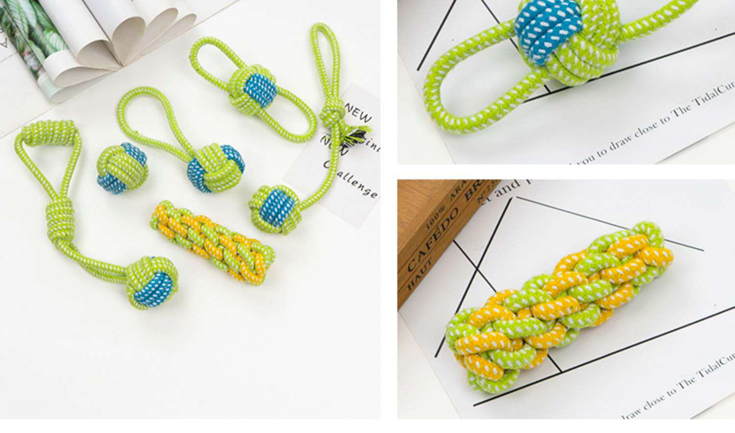 犬 おもちゃ ロープ | 多機能ペット用ロープおもちゃセット