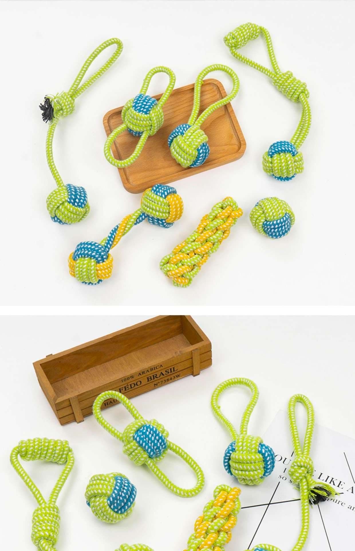 犬 おもちゃ ロープ | 多機能ペット用ロープおもちゃセット
