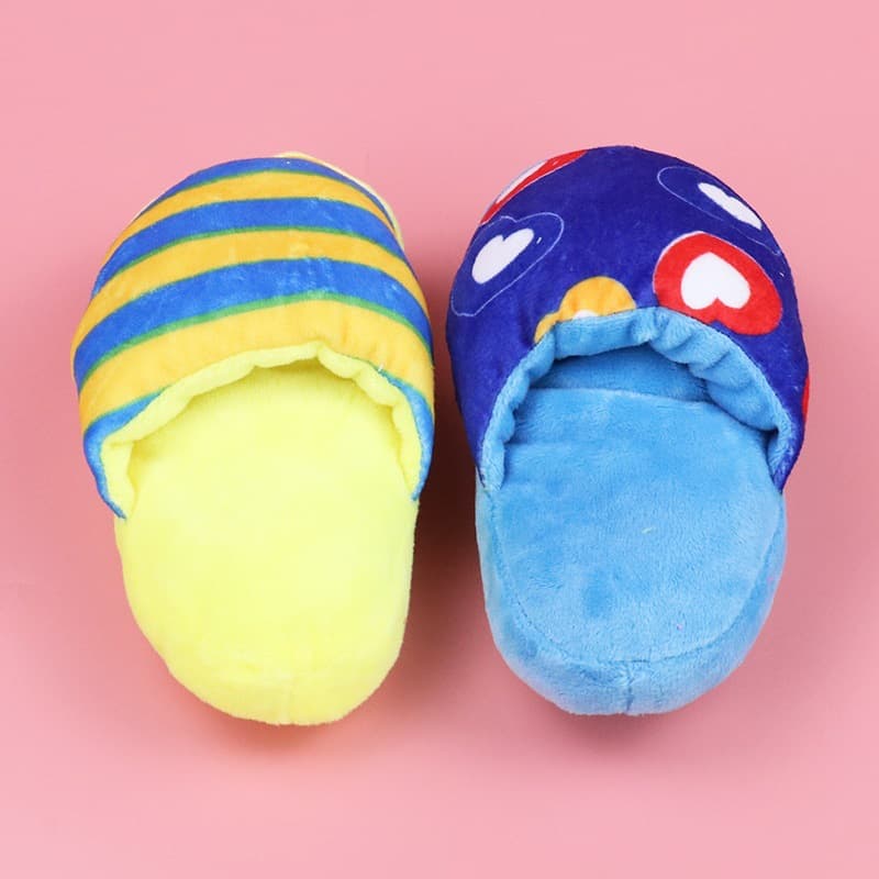 犬のおもちゃ ふわもこペットスリッパ＆星の遊び友