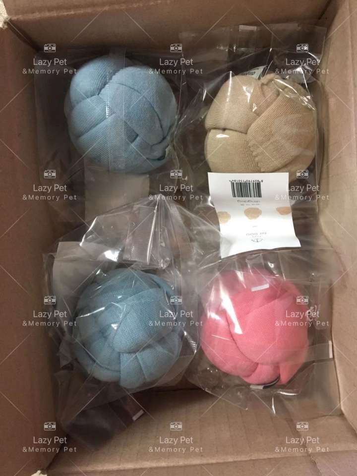 犬 おもちゃ ボール | もこもこ結び目ボール