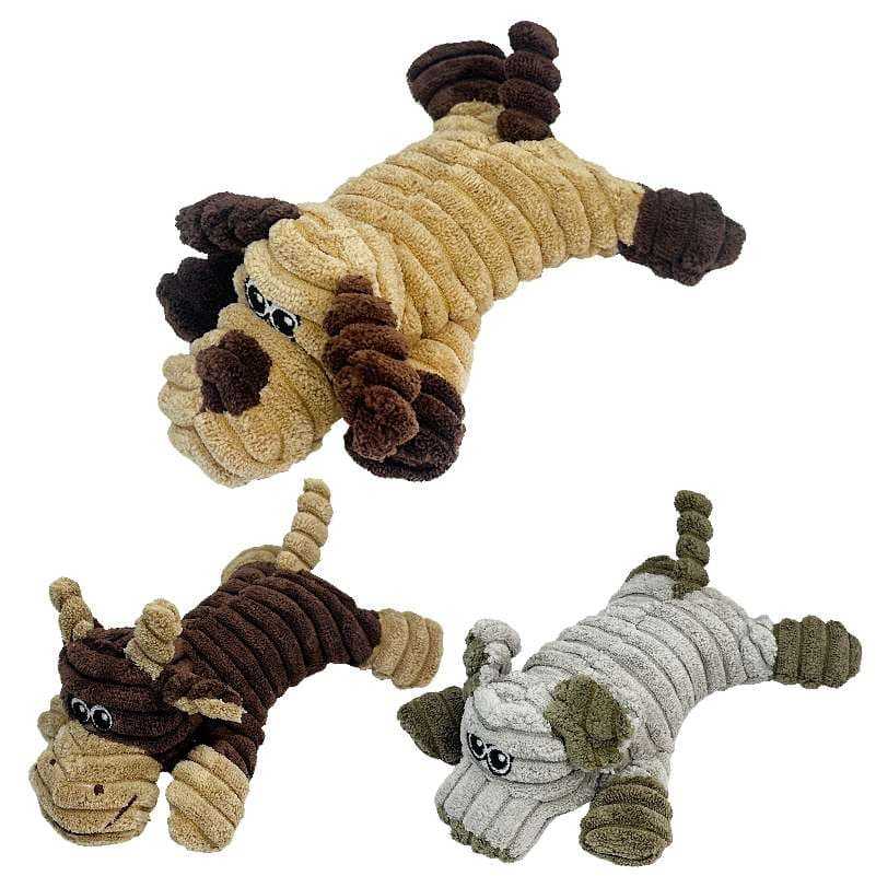 犬 おもちゃ ぬいぐるみ | コーデュロイ素材のおもちゃ