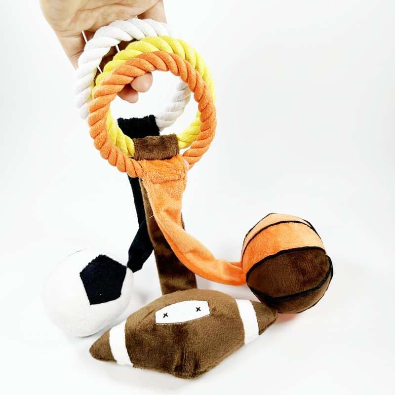 犬 おもちゃ | スポーツボール型ペット用おもちゃセット