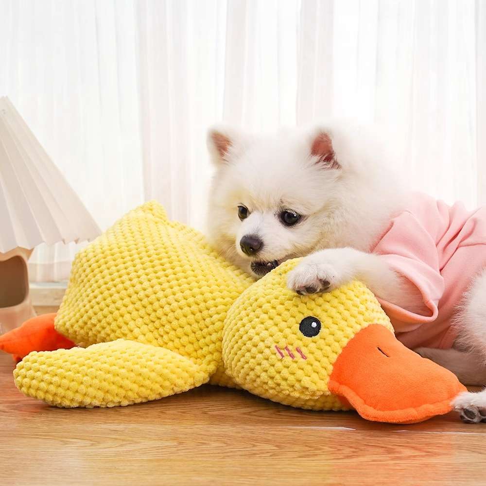 犬 おもちゃ ぬいぐるみ | もこもこアヒルさんぬいぐるみ