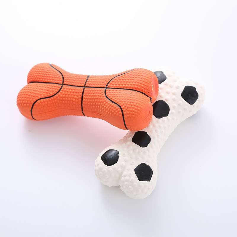 犬 おもちゃ | スポーツボール風の噛みごたえ抜群おもちゃ骨