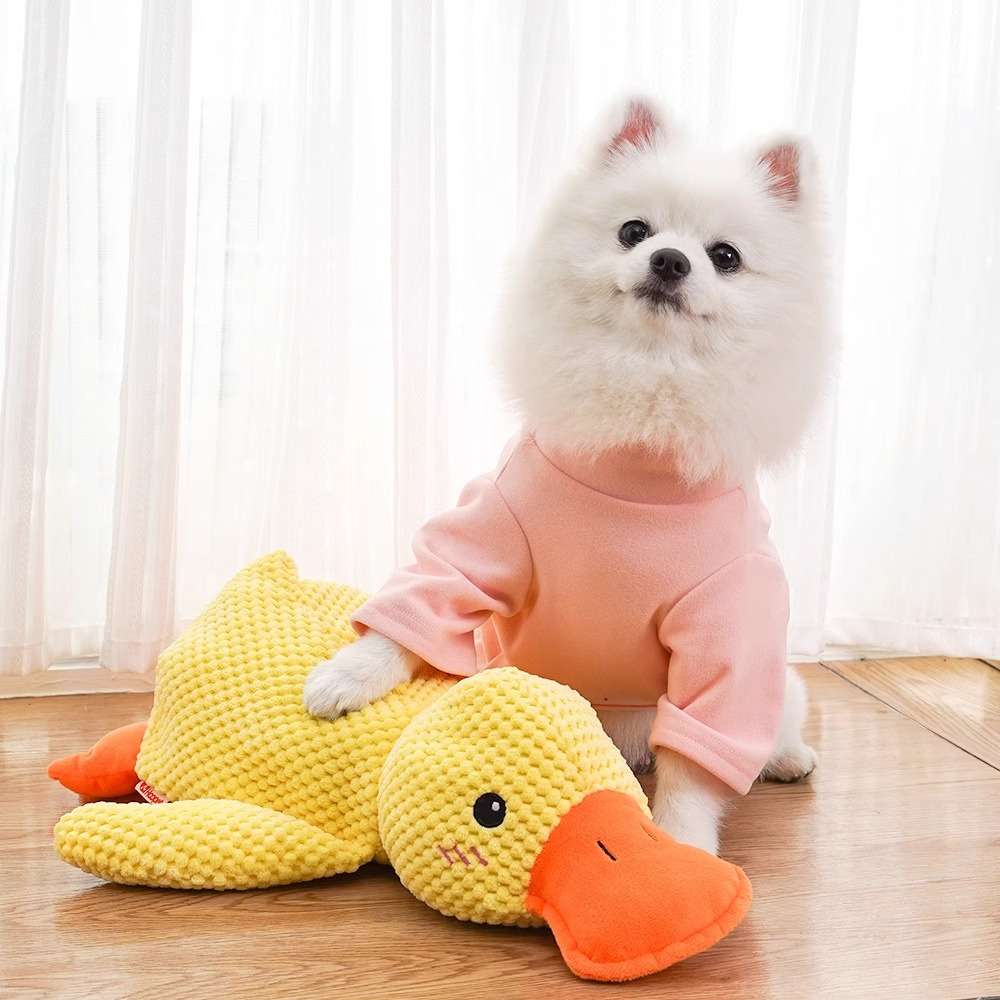 犬 おもちゃ ぬいぐるみ | もこもこアヒルさんぬいぐるみ