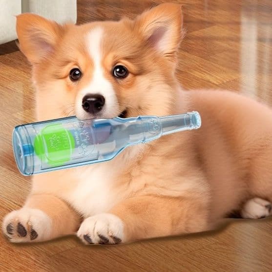 犬のおもちゃ 瓶型かみかみおもちゃ