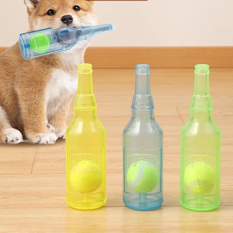 犬のおもちゃ 音が鳴るボトルおもちゃ