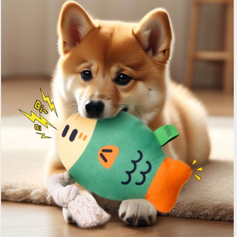 犬のおもちゃ さかなくん音鳴りぬいぐるみ