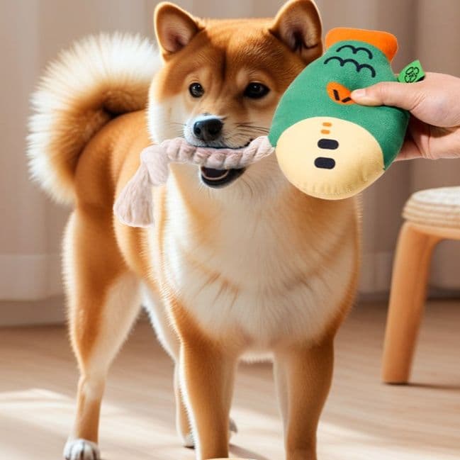 犬のおもちゃ さかなくん音鳴りぬいぐるみ