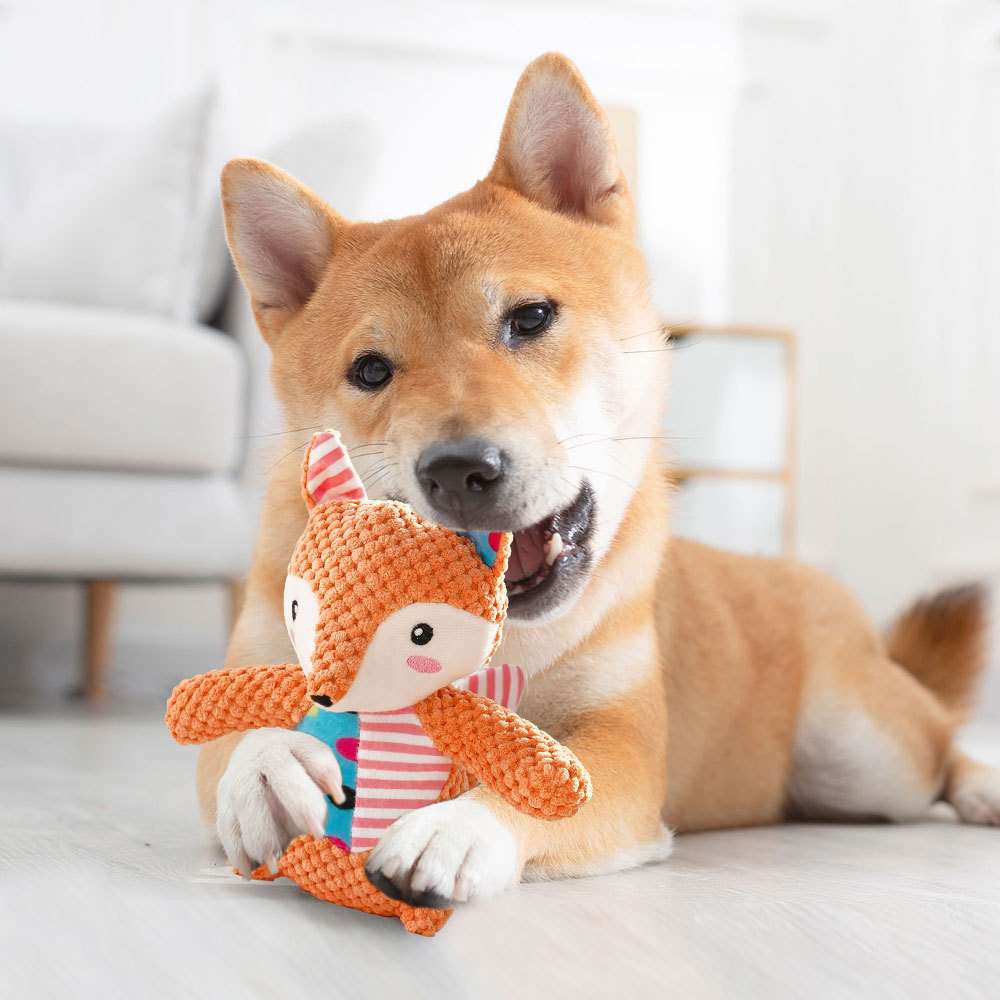 犬 おもちゃ ぬいぐるみ | もこもこウサギのパッチワークぬいぐるみ