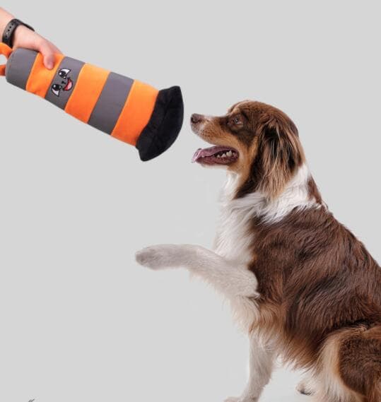 犬のおもちゃ 動く発声ぬいぐるみ 三角コーン型犬用おもちゃ