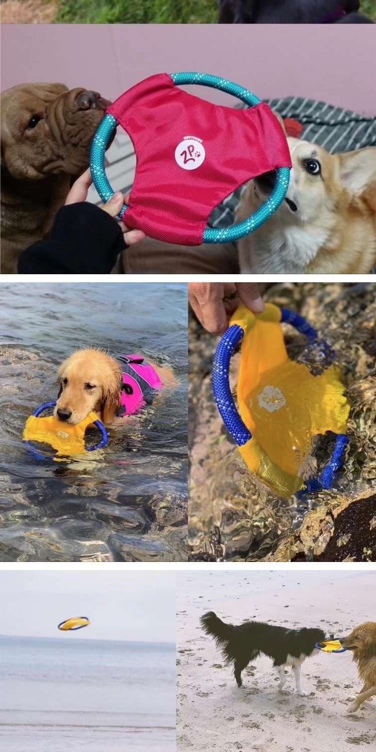 犬 おもちゃ ロープ | ワンちゃんのフリスビーロープ