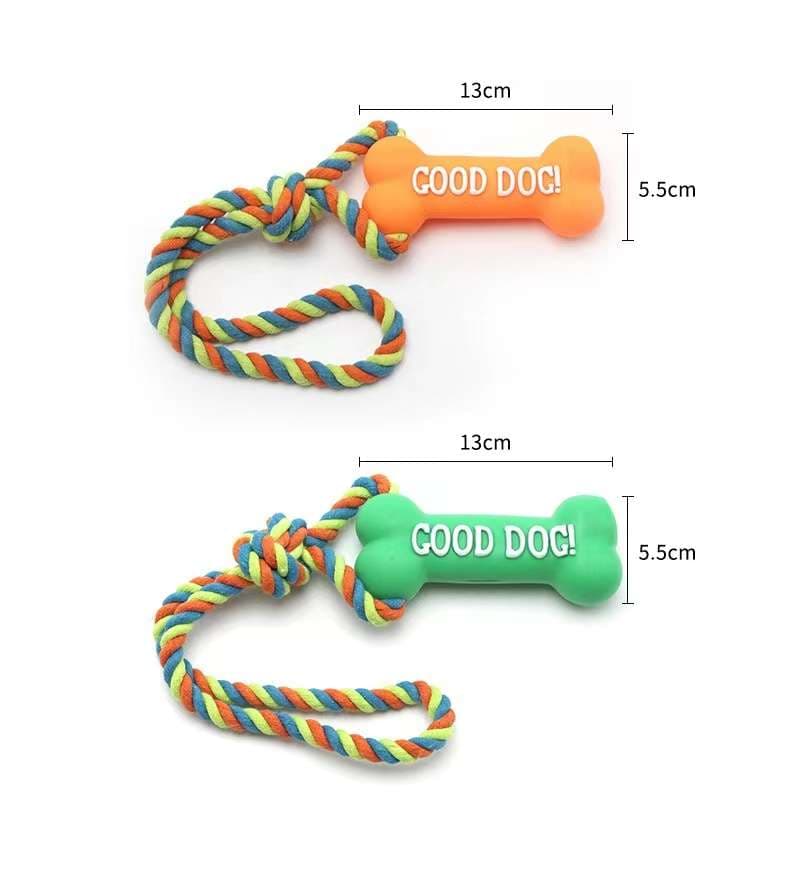 犬 おもちゃ ロープ | ごほうびボーン付き遊びロープ