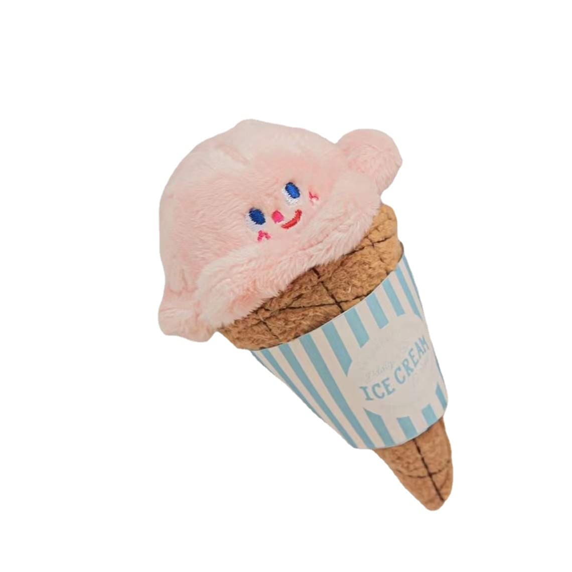 犬のおもちゃ もこもこアイスクリームちゃん
