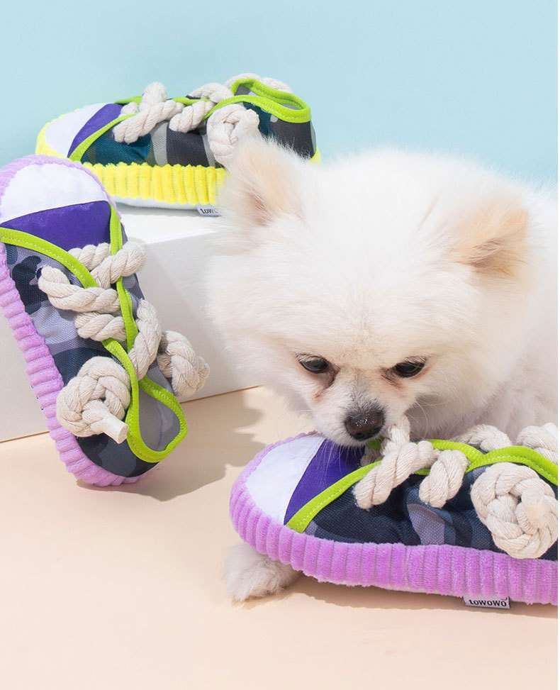犬 おもちゃ ロープ | わんちゃんの歯磨きスニーカーおもちゃ