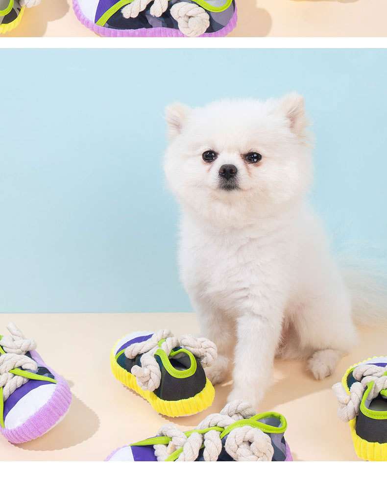 犬 おもちゃ ロープ | わんちゃんの歯磨きスニーカーおもちゃ